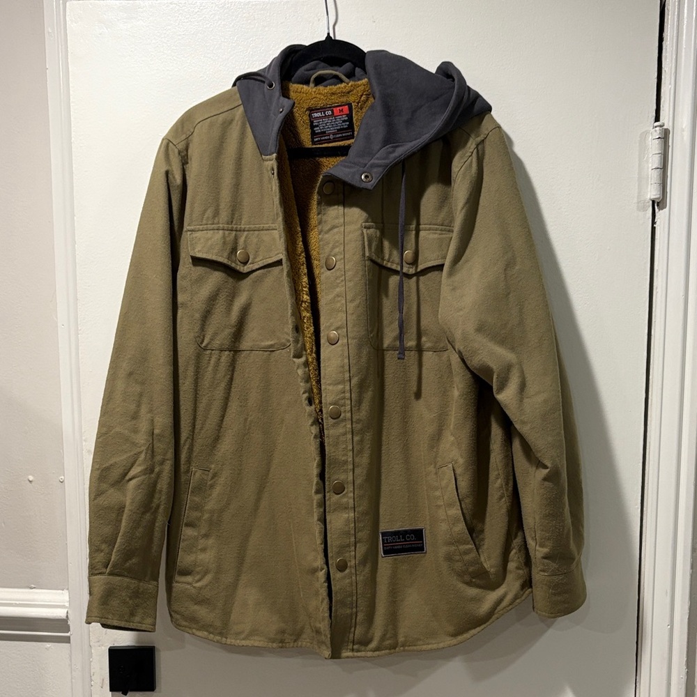 Troll Co Olive Hooded Jacket